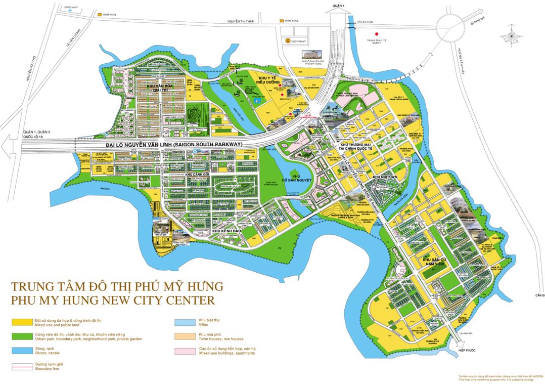 Bản đồ quy hoạch Phú Mỹ Hưng